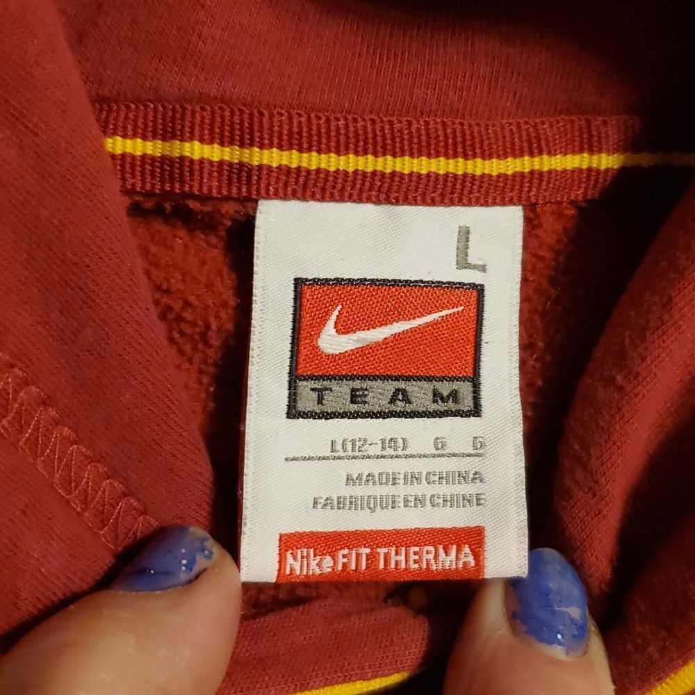 Iowa State Cyclones Football Nike Team Issued Hoodie ThermaFit - Picture 3 of 8